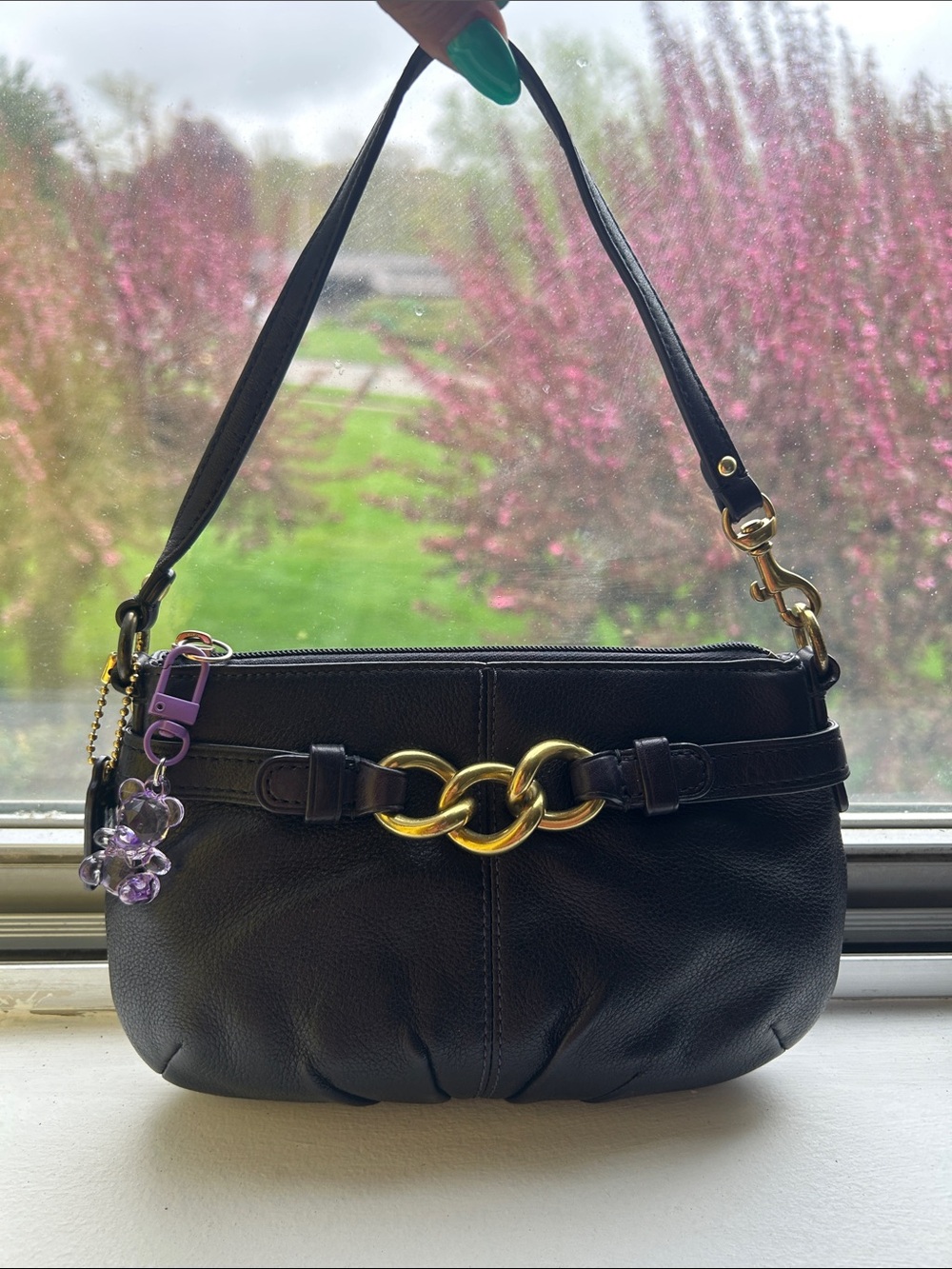 Coach Vintage Deep Purple Leather Mini Bag